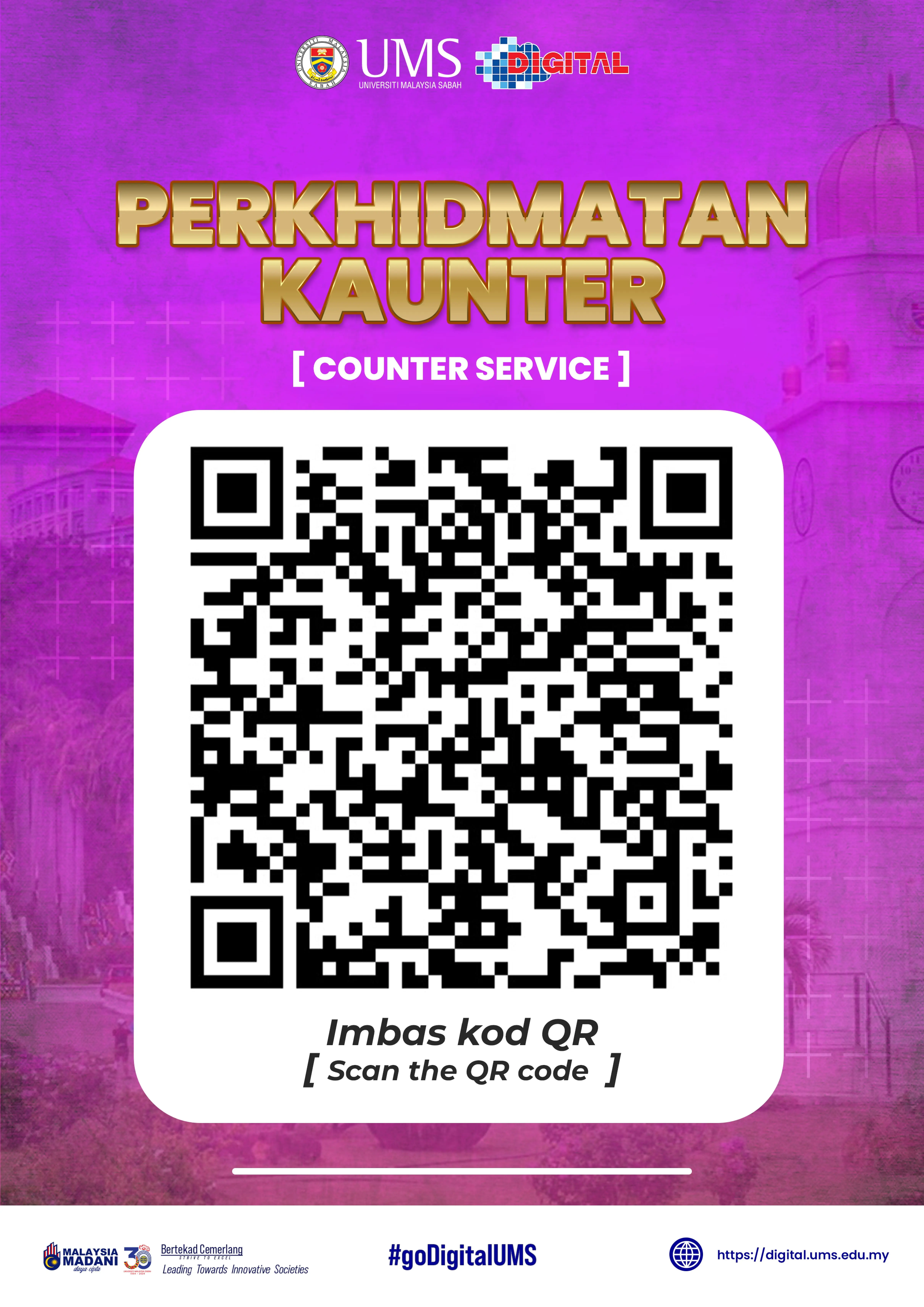 Click or Scan Perkhidmatan Kaunter